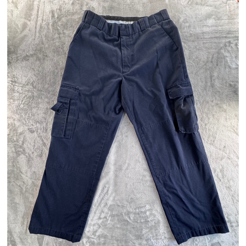 TactSquad 7011N Navy Blue Tactical Cargo Pants Mens 34 Workwear Utility Security